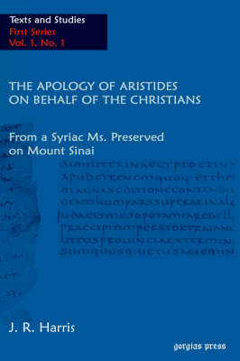 The Apology of Aristides on behalf of the Christians