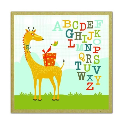 Whimsical Safari Green Gift-Notes