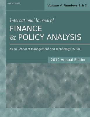 International Journal of Finance and Policy Analysis (2012 Annual Edition)