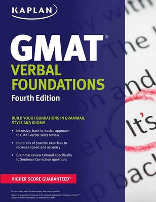 Kaplan GMAT Verbal Foundations