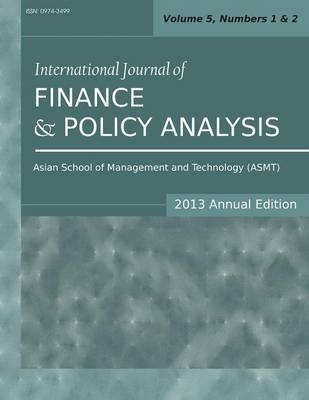 International Journal of Finance and Policy Analysis (2013 Annual Edition)
