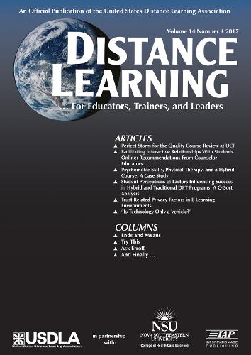 Distance Learning Vol 14 Issue 4