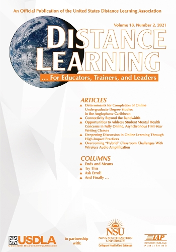 Distance Learning Vol 18 Issue 2