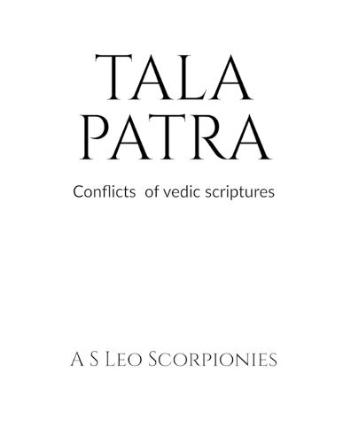 Tala Patraconflict of Vedic Scriptures