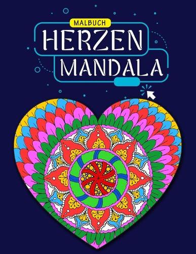 Hearts Mandala Malbuch