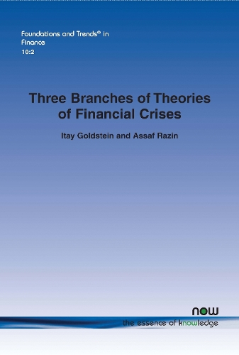 Three Branches of Theories of Financial Crises