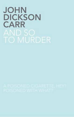And So To Murder