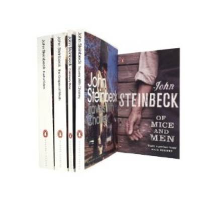John Steinbeck Penguin Classics Set. Travels with Charley, of Mice and Men, Cannery Row, the Grapes of Wrath & East of Eden
