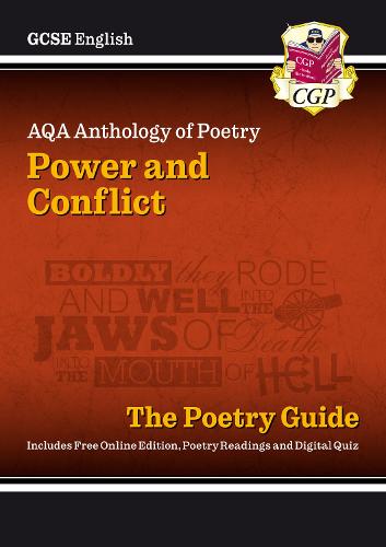 GCSE English AQA Poetry Guide - Power & Conflict Anthology inc. Online Edition, Audio & Quizzes by CGP Books