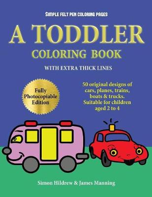 Simple felt pen coloring pages