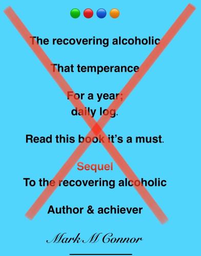 The recovering alcoholic that temperance for a year; daily log. Read this book, it’s a must. Sequel to the recovering alcoholic, author and achiever, Mark M Connor