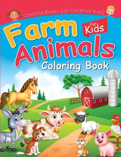 Farm Animals Coloring Book for Kids