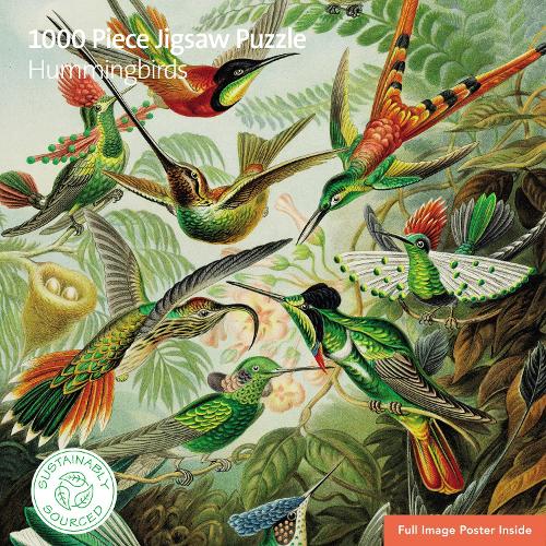 Image of Adult Sustainable Jigsaw Puzzle V&A: Hummingbirds