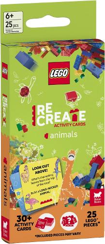 LEGO® Books: ReBuild Activity Cards: Animals (with over 30 activity cards and 25 LEGO elements)
