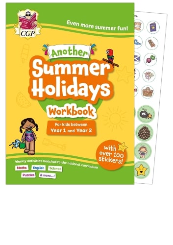Another CGP Summer Holidays Activity Workbook – for kids between Year 1 and Year 2 (ages 5-6)