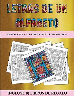 Paginas para colorear gratis imprimibles (Letras de un alfabeto inventado)