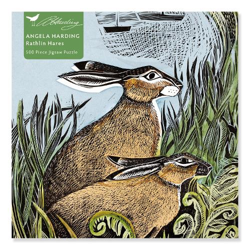 Adult Jigsaw Puzzle Angela Harding: Rathlin Hares (500 pieces) by Flame Tree Studio