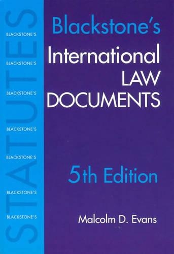 Blackstone's International Law Documents