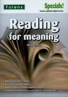 Secondary Specials!: English - Reading for Meaning (11-14)