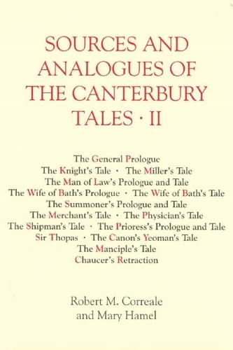 Sources and Analogues of the Canterbury Tales: vol. II