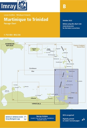 B Martinique to Trinidad Passage Chart