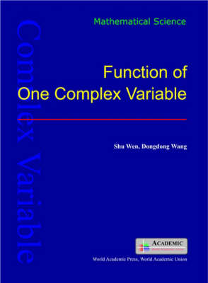 Function of One Complex Variable