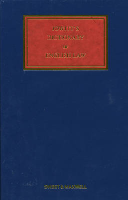 Jowitt's Dictionary of English Law