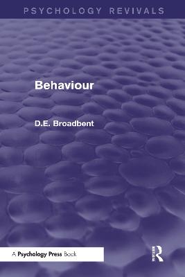 Behaviour (Psychology Revivals)