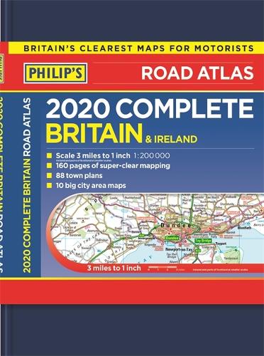2020 Philip's Complete Road Atlas Britain and Ireland