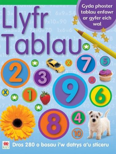 Llyfr Sticeri Tablau gyda Phoster Tablau