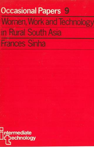 Women, Work and Technology in Rural South Asia