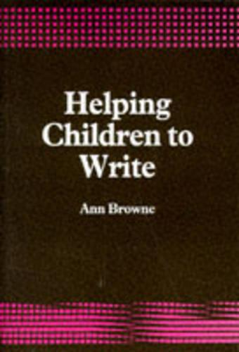 Helping Children to Write