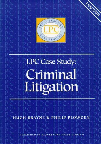 Criminal Litigation 1997-98