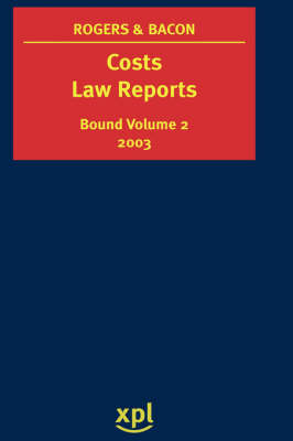 Costs Law Reports 2003