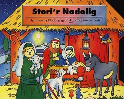 Stori'r Nadolig - Llyfr Mawr y Nadolig gyda 41 o Fflapiau i'w Codi