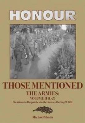Honour Those Mentioned The Armies
