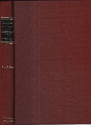 Statutes Revised on Commerical Law, 1695-1913