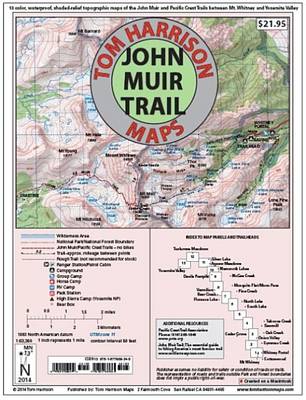 Map-pack of the John Muir Trail