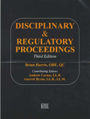 Disciplinary and Regulatory Proceedings