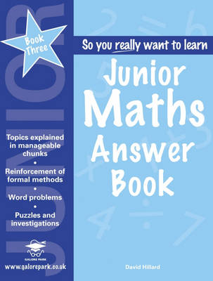Junior Maths: Answer Book Book 3