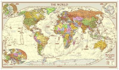 Antique Style World Map
