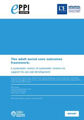 The adult social care outcomes framework