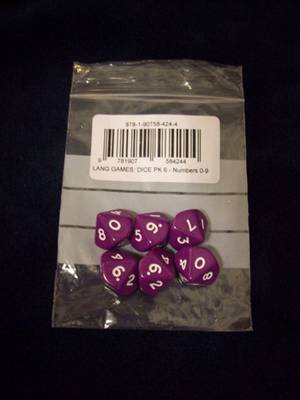 Dice - Numbers 0 - 9: Numbers 0-9
