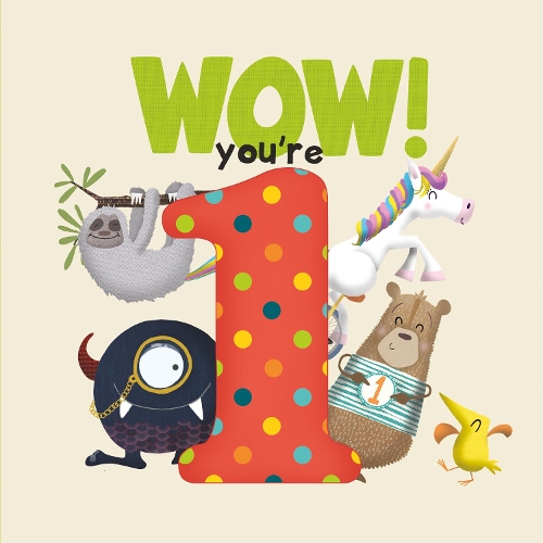 WOW! You're One birthday book
