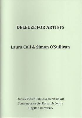 Stanley Picker Public Lectures on Art: Laura Cull & Simon O'Sullivan - Deleuze for Artists