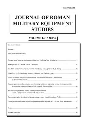 Journal of Roman Military Equipment Studies