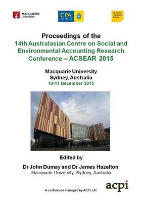 A-Csear 2015 - 14th Australasian Centre on Social and Environmental Accounting Research Conference