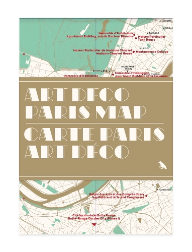Art Deco Paris Map / Carte Paris Art Déco
