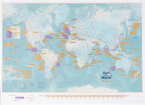 Scratch The World Surf Map