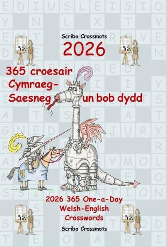 2026 365 croesair Cymraeg-Saesneg Un bob dydd / 2026 365 One-a-day Welsh-English Crosswords